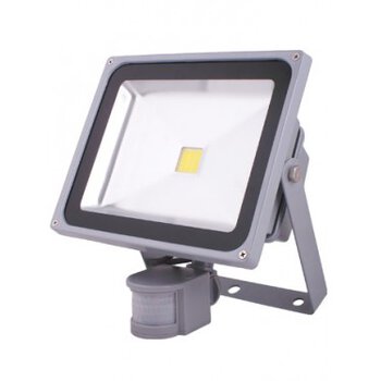 Lampa LED zewnętrzna KEMOT 20W 6400K z sensorem ruchu