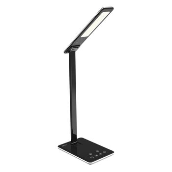 Lampka biurkowa LED 5W Media-Tech MT221K, bezprzewodowa ładowarka indukcyjna QI