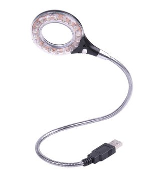 lampka USB 18 LED Quer KOM0059 z lupą