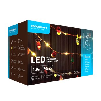 Lampki choinkowe modee 1,9m 20LED ML-C4020 Lampki choinkowe modee 1,9m 20LED ML-C4020