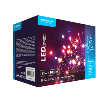 Lampki choinkowe modee 20m RGB 200LED ML-C2006