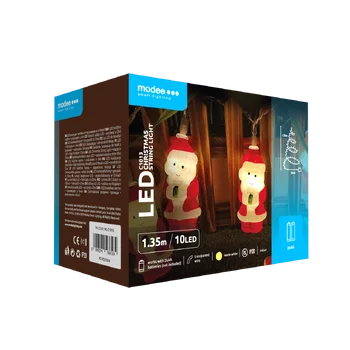 Lampki mikołaj BAT modee 1,35m WARM 10LED ML-C1013