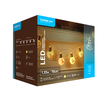 Lampki renifer BAT modee 1,35m WARM 10LED ML-C1014