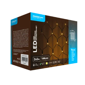Lampki siatka modee 2x2m WARM 144LED ML-C3003