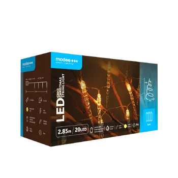 Lampki sople BAT modee 2,85m WARM 20LED ML-C2013