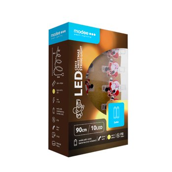 Lampki mikołaje BAT Modee 1,2m 10LED barwa ciepła ML-C3013