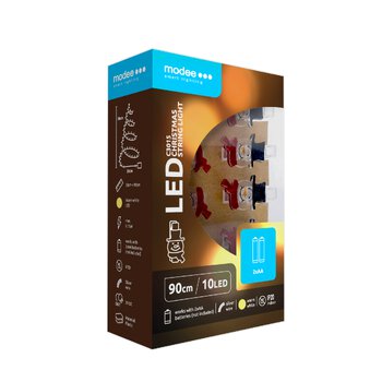 Lampki bałwanki Modee 1,2m 10LED barwa ciepła ML-C3015