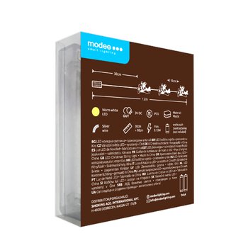 Lampki mikołaje BAT Modee 1,2m 10LED barwa ciepła ML-C3020