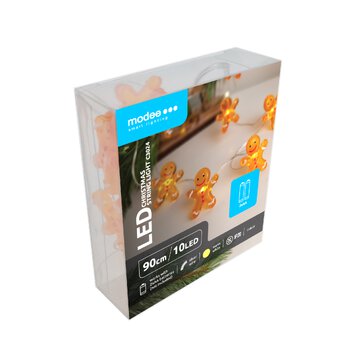 Lampki pierniki BAT Modee 1,2m 10LED barwa ciepła ML-C3024