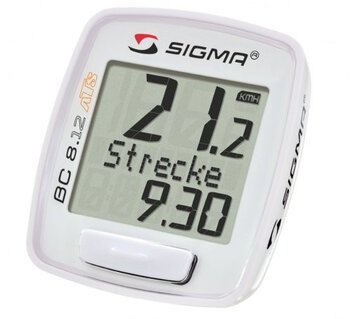 licznik / komputer rowerowy Sigma BC 8.12 ATS biały (bezprzewodowy)