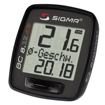 licznik / komputer rowerowy Sigma BC 8.12 ATS czarny (bezprzewodowy)