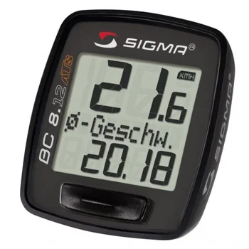 licznik / komputer rowerowy Sigma BC 8.12 ATS czarny (bezprzewodowy)