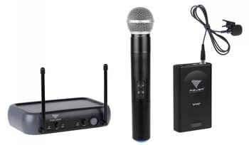 Mikrofon + klip bezprzewodowy z odbiornikiem AZUSA JS-268V