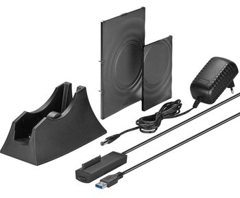 mostek - adapter / stacja dokująca USB 3.0 na  SATA 2,5", 3,5" Goobay 9568