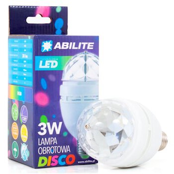 Obrotowa żarówka DISCO RGB