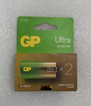 OUTLET 2 x bateria alkaliczna GP Ultra Alkaline G-TECH LR14 / C