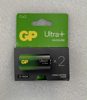 OUTLET 2 x bateria alkaliczna GP Ultra Plus Alkaline G-TECH LR14 / C