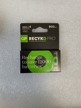 OUTLET 4 x akumulatorki AAA / R03 Ni-MH GP ReCyko Pro 800mAh