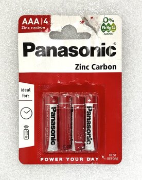 OUTLET 4 x bateria cynkowo-węglowa Panasonic R03 AAA (blister) OUTLET 4 x bateria cynkowo-węglowa Panasonic R03 AAA (blister)