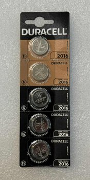 OUTLET 5 x bateria litowa mini Duracell CR2016 DL2016 ECR2016 HSDC