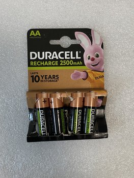 OUTLET Akumulatorki Duracell Rechargeable Ni-MH R6/AA 2500 mAh (blister) - 4 sztuki