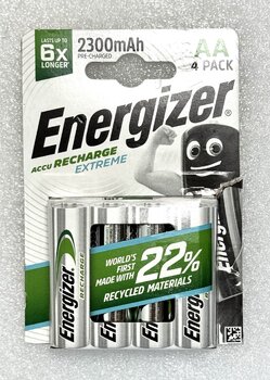 OUTLET Akumulatorki Energizer R6/AA Ni-MH 2300mAh Extreme - 4 sztuki OUTLET Akumulatorki Energizer R6/AA Ni-MH 2300mAh Extreme - 4 sztuki