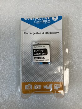 OUTLET Bateria (akumulator) everActive CamPRO GoPRO Hero 5 / 6 / 7 / 8 Li-ion Premium AABAT-001 / AHDBT-501 / AJBAT-001