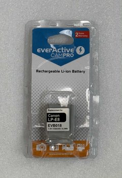 OUTLET Bateria (akumulator) everActive CamPro - zamiennik do aparatu fotograficznego Canon LP-E8