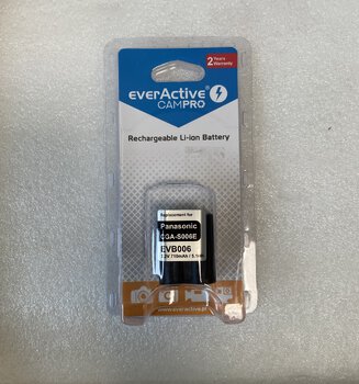 OUTLET Bateria (akumulator) everActive CamPro - zamiennik do aparatu fotograficznego Panasonic CGA-S006