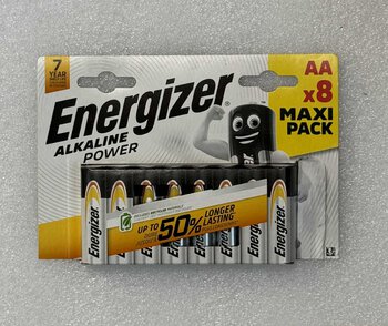 OUTLET bateria alkaliczna Energizer Alkaline Power LR6/AA - 8 sztuk