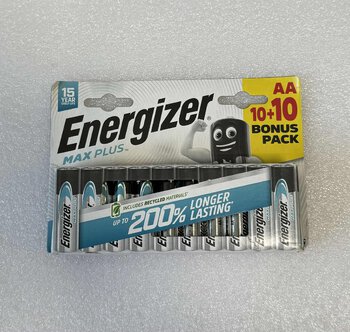 OUTLET Bateria alkaliczna Energizer MAX Plus LR6/AA (blister) - 20 sztuk