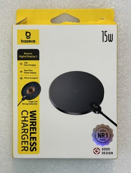 OUTLET Bezprzewodowa ładowarka indukcyjna QI Baseus Digital LED 2 CCED000001 OUTLET Bezprzewodowa ładowarka indukcyjna QI Baseus Digital LED 2 CCED000001