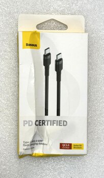 OUTLET Kabel przewód USB-C PD 2.0 100cm Baseus Cafule CATKLF-GG1 Quick Charge 3.0 3A z obsługą szybkiego ładowania 60W OUTLET Kabel przewód USB-C PD 2.0 100cm Baseus Cafule CATKLF-GG1 Quick Charge 3.0 3A z obsługą szybkiego ładowania 60W