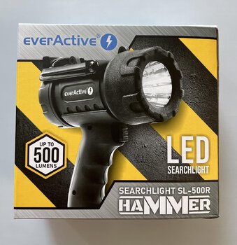 OUTLET Ładowalny szperacz LED everActive SL-500R Hammer