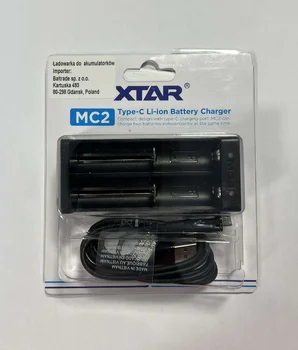 OUTLET Ładowarka do akumulatorów cylindrycznych Li-ion 18650 Xtar MC2 USB-C