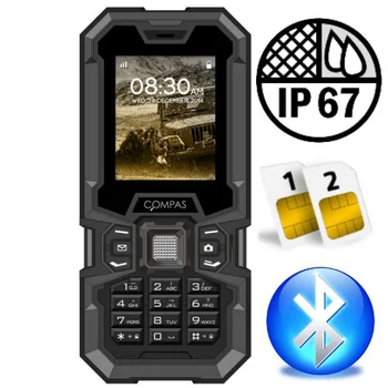 Pancerny wodo i wstrząsoodporny telefon Dual SIM Compas OffRoad