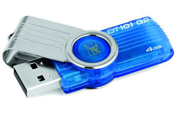 Pendrive Kingston - DT101 G2 - 4GB niebieski