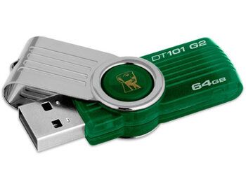 Pendrive Kingston - DT101 G2 - 64GB zielony
