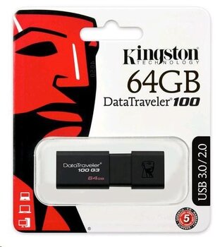Pendrive USB 3.1 Kingston DT100 G3 64GB