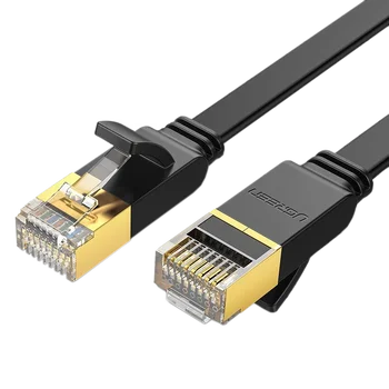 Płaski kabel sieciowy z metalowymi wtyczkami U/FTP Ethernet RJ45 Cat. 7 do 10Gbps Ugreen 11265B 10m
