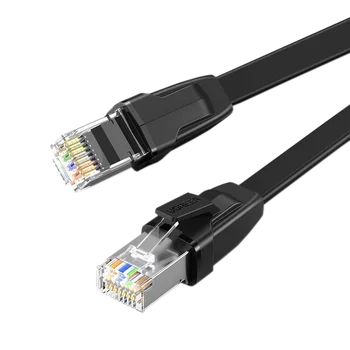 Płaski kabel sieciowy z metalowymi wtyczkami U/FTP Ethernet RJ45 Cat. 8 do 40Gbps Ugreen 10979 0,5m