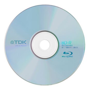 Płyta Blu-Ray BD-R 25GB 4x TDK - koperta 1szt.