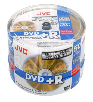Płyty DVD+R 4,7GB 16X JVC cake50