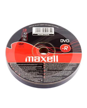 Płyty DVD-R 4,7GB 16X MAXELL 275730 SP10