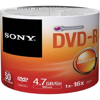 Płyty DVD-R 4,7GB 16X SONY SP50