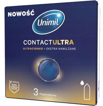 Prezerwatywy Unimil Contact Ultra 3pak