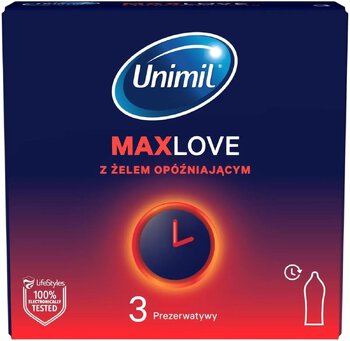 Prezerwatywy Unimil Max Love 3pak Prezerwatywy Unimil Max Love 3pak