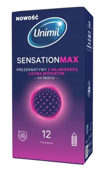 Prezerwatywy Unimil Sensation Max 12pak