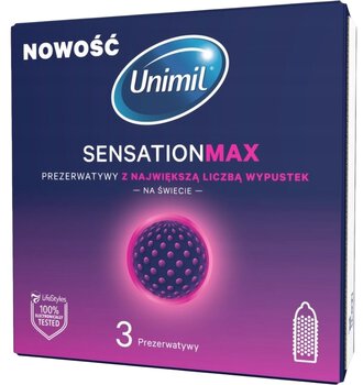 Prezerwatywy Unimil Sensation Max 3pak
