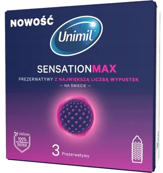 Prezerwatywy Unimil Sensation Max 3pak